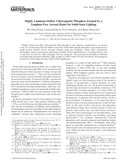 Highly Luminous Hollow Chloroapatite Phosphors Formed by a