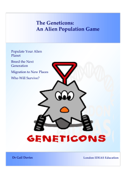 The Geneticons: An Alien Population Game