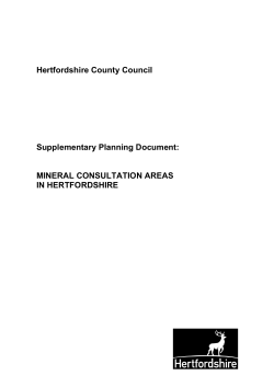 Mineral Consultation Areas in a Supplementary Planning Document