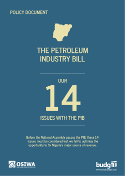 the petroleum industry bill