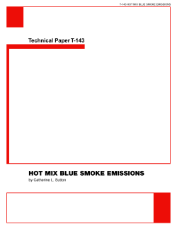 HOT MIX BLUE SMOKE EMISSIONS