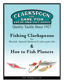 How to Fish Planers Fishing Clarkspoons