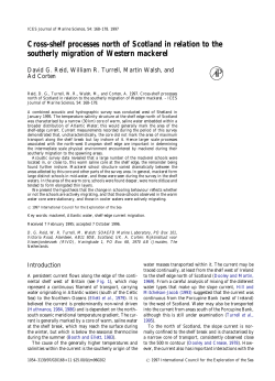 Cross-shelf processes north of Scotland in relation to the southerly