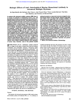 Biologic Effects of Anti-Interleukin-6 Murine