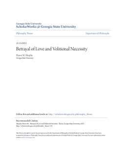 Betrayal of Love and Volitional Necessity