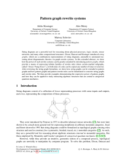 Pattern graph rewrite systems