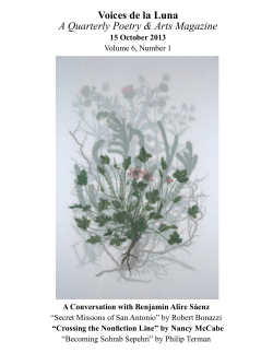 Oct 2013 - Voices de la Luna