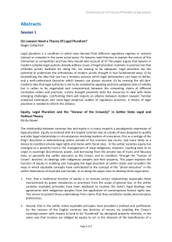 Abstracts - NUS - Faculty of Law