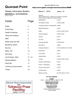 Quonset Point - General Dynamics Electric Boat