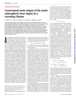 Constrained work output of the moist atmospheric heat engine in a