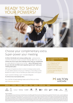 ready to show your powers? - Waldorf Astoria