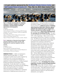 Learn More about the Webinar - Northeast Climate Science Center