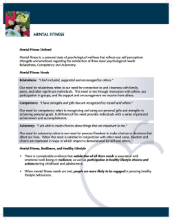 mental fitness - Government of New Brunswick