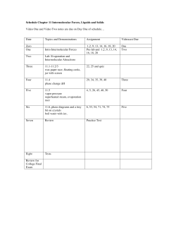 Schedule and Practice Test and Notes Handout