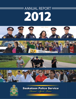 annual report - Saskatoon Police Service