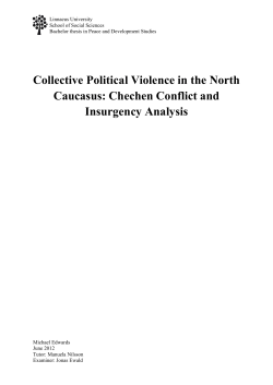Collective political violence in Russia: Chechen conflict