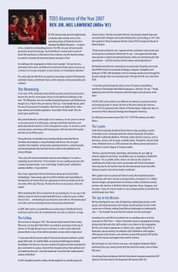 Mel Lawrenz (MDiv `81)