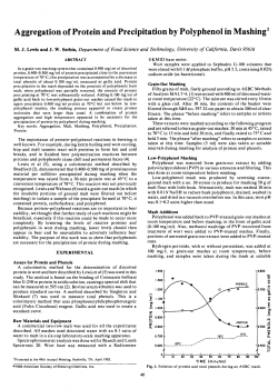 Aggregation of Protein and Precipitation by Polyphenol in