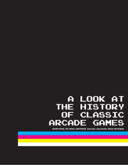 A LOOK AT THE HISTORY OF CLASSIC ARCADE GAMES