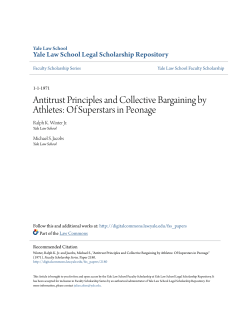 Of Superstars in Peonage - Yale Law School Legal Scholarship