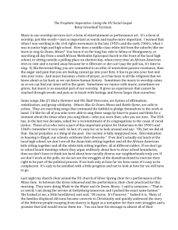 The Prophetic Imperative - Unitarian Universalists of Gettysburg