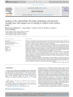 Analysis of the relationships that body composition and muscular