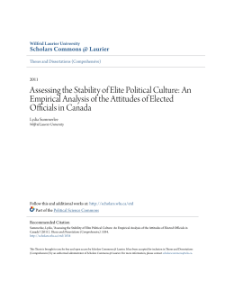 Assessing the Stability of Elite Political Culture: An Empirical