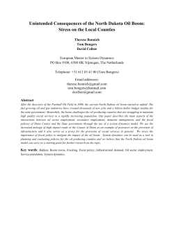 Unintended Consequences of the North Dakota Oil Boom: Stress on