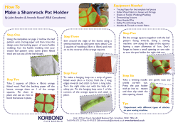 How To Make a Shamrock Pot Holder