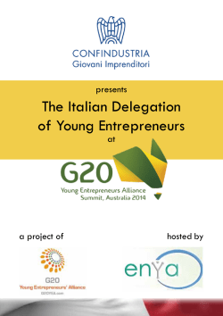 The Italian Delegation of Young Entrepreneurs