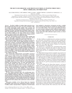 the recycled orogenic sand provenance from an uplifted thrust belt