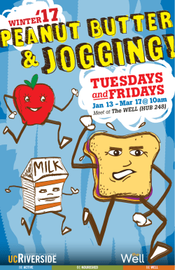 Jogging! - The Well @ UCR
