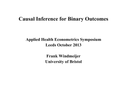 Causal Inference for Binary Outcomes