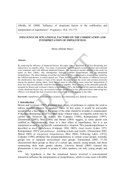 Influencia de los factores situacionales en la codificaci&oacute;n