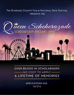 Queen`s Pageant Application 2016