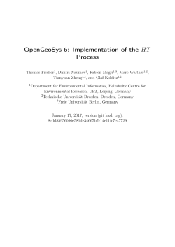 OpenGeoSys 6: Implementation of the HT Process