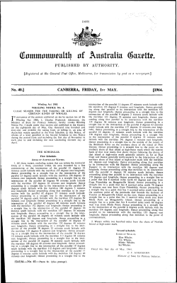 No 40, 1 May 1964 - Federal Register of Legislation