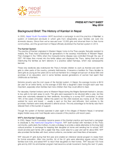 History of Kamlari - Nepal Youth Foundation