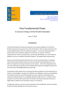 Five Fundamental Flaws