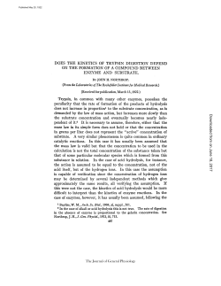 DOES THE KINETICS OF TRYPSIN DIGESTION DEPEND ON THE