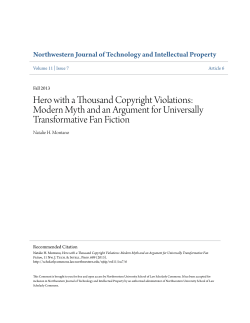 Hero with a Thousand Copyright Violations: Modern Myth and an