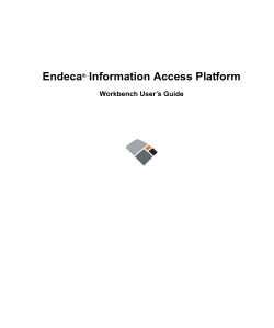Endeca IAP Workbench User`s Guide