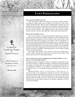 lawn fertilization