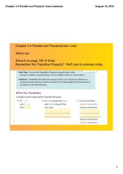 Chapter 3.4 Parallel and Perpend. lines.notebook