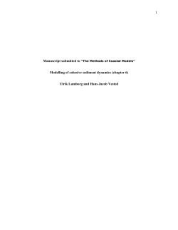 Modelling of cohesive sediment dynamics