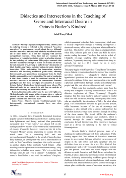 Didactics and Intersections in the Teaching of Genre and Interracial