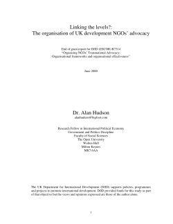 Linking the levels?: The organisation of UK