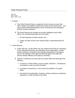 Public Records Policy