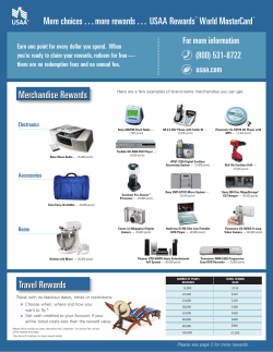 choices . . . more rewards . . . USAA
