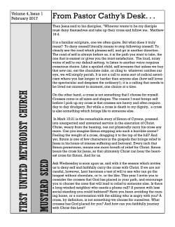 FIRST UNITED M ETHODIST CHURCH MUSTARD SEED